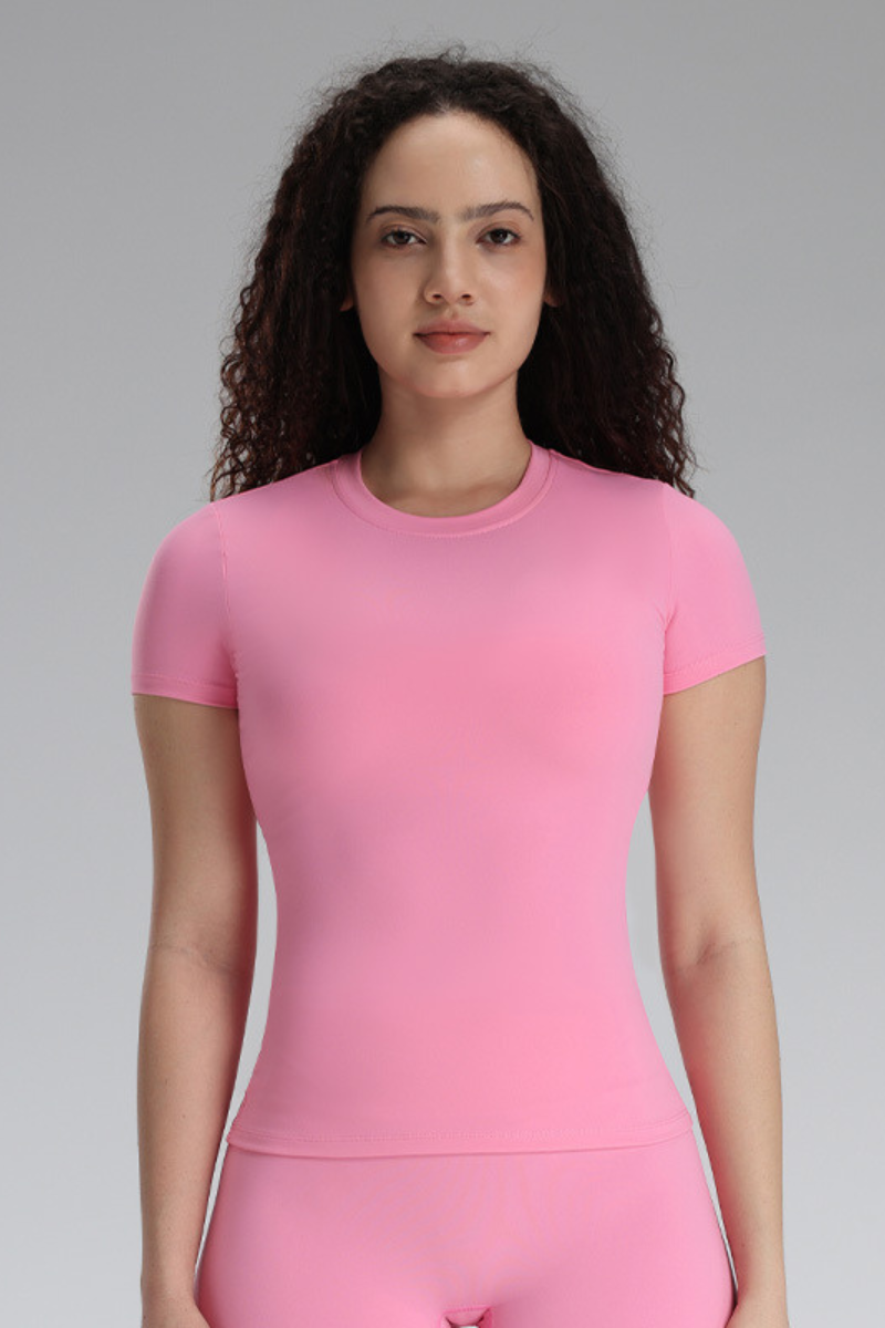 Women's Summer Solid Slim-Fit Breathable Sports T-shirts