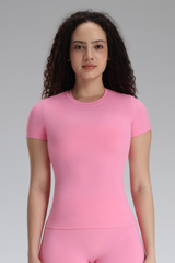 Women's Summer Solid Slim-Fit Breathable Sports T-shirts