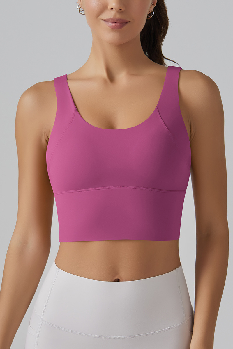 Women's Athletic V-back Wide Straps Bra