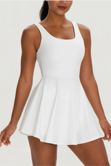 Women's Outdoor Tennis Dress And Shorts Two-Piece Sets