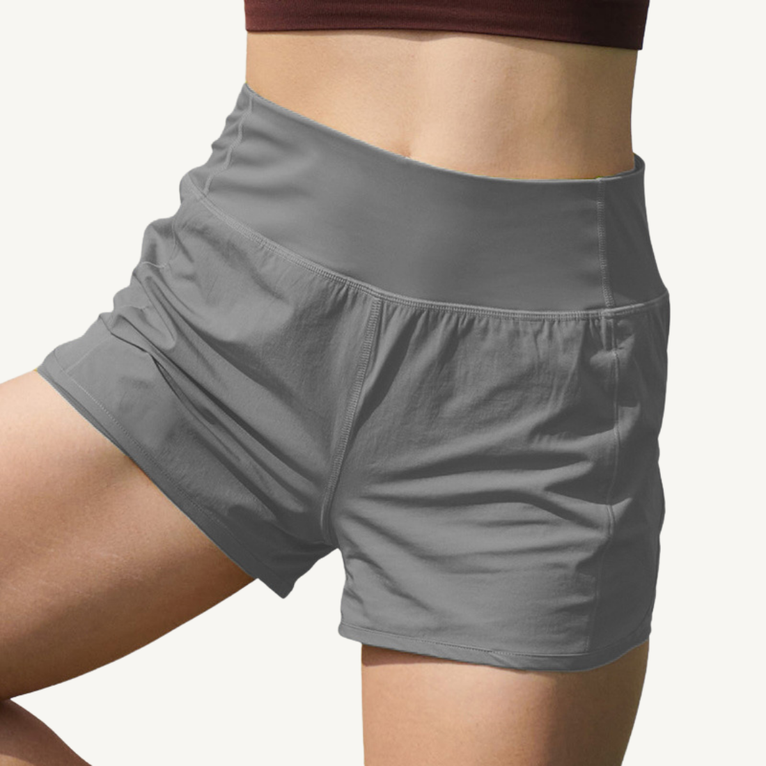 Women's Summer Back Pocket Quick-Dry Athletic Shorts