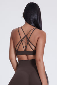 Women'S Yoga Cross Line Sports Bra Tank Top
