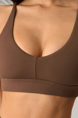 Women V-Neck Wire-Free Sculpting High-Support Yoga Sports Bra