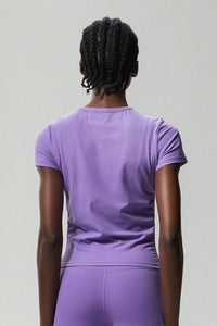 Women Plus-Size Honeycomb Waist Quick-Dry Slim-Fit Summer Yoga Training Top