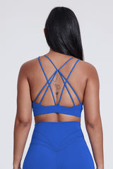 Women'S Yoga Cross Line Sports Bra Tank Top