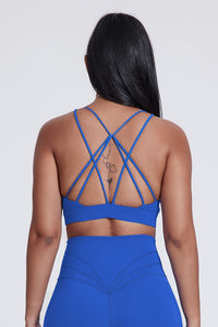 Women'S Yoga Cross Line Sports Bra Tank Top