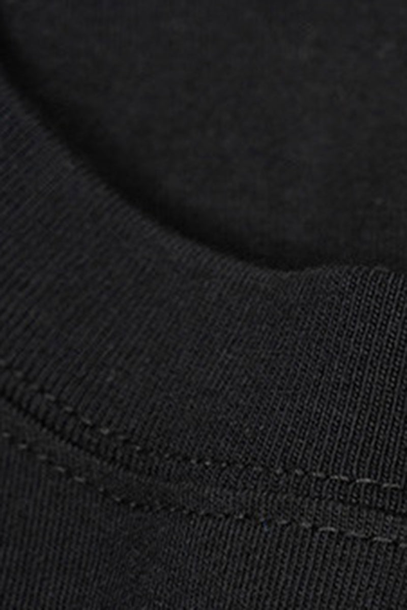 Men Solid Cotton Long Sleeve Tee