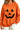 Women's Fall Halloween Pumpkin Face Print Relaxed Sweatshirt