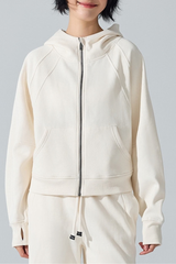 Women's Winter Fleece Lined Thermal Hooded Zip Up Jacket