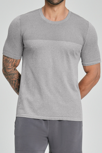 Men's Color Block Soft Textured Quick Dry Sport T-Shirt