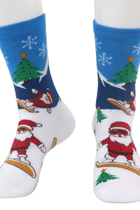 Unisex Christmas Graphic Print Mid-Calf Crew Socks