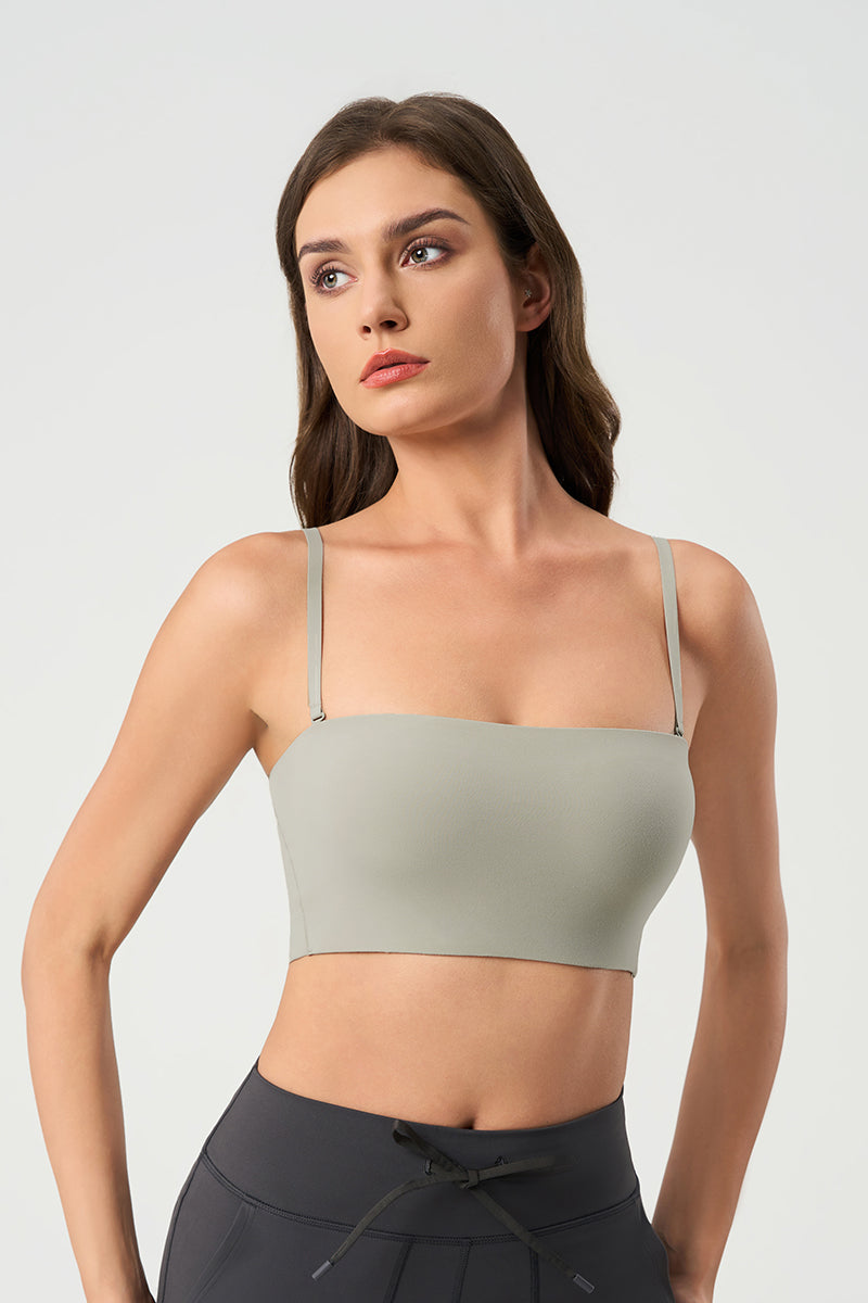 Women Adjustable Straps Naked-Feel Skin-Friendly Yoga & Fitness Sports Bra