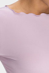 Women Wave-Edge Modal Yoga Long Sleeves