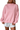 Women Fall V Stitch Drop Shoulder Loose Mockneck Sweatshirt