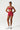 Women Seamless High Waisted Workout Set: Cross Back Sports Bra + Peach Lifting Shorts