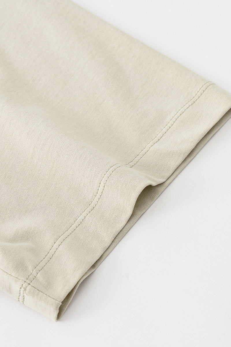 Solid color short sleeves