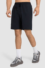 Men Summer Casual Loose Quick-Dry Breathable Mid-Length Outdoor Running Fitness Sport Shorts