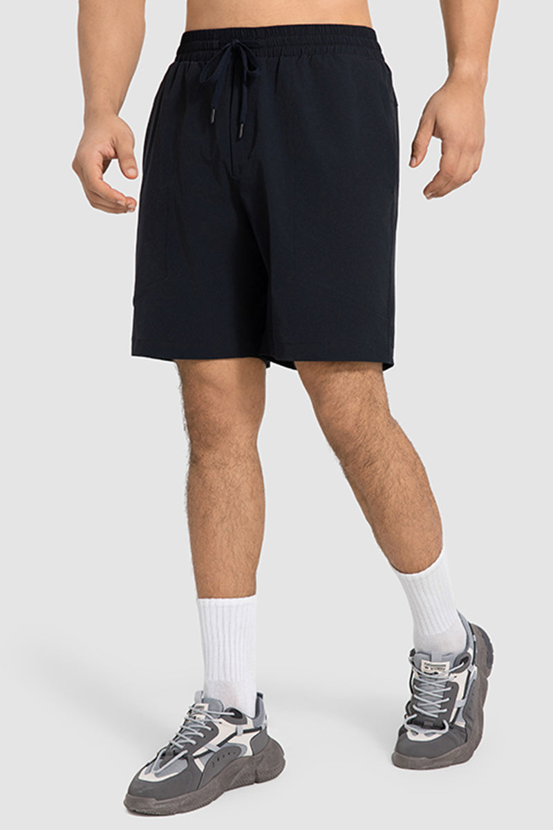 Men Summer Casual Loose Quick-Dry Breathable Mid-Length Outdoor Running Fitness Sport Shorts