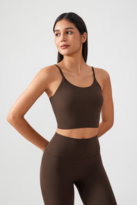 Women Gathering Anti-Shock One Cup Back Fitness Yoga Exercise Camisole Top
