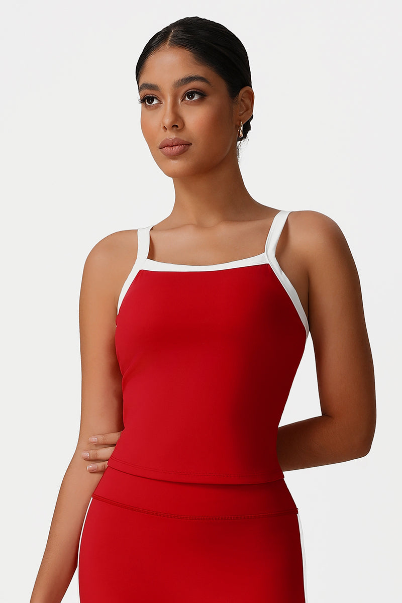 Women Color Block Yoga Sleeveless Tank Tops