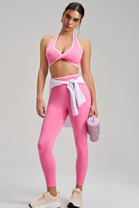 Sports bra, yoga pants, and set