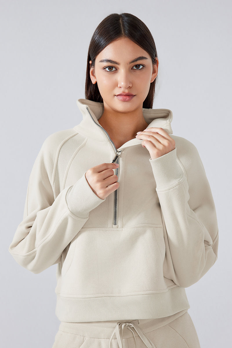 Women'S Half Zip Sweatshirt