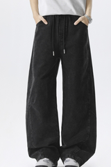 Men's Fall Vintage Washed Versatile Wide Leg Scimitar Pants