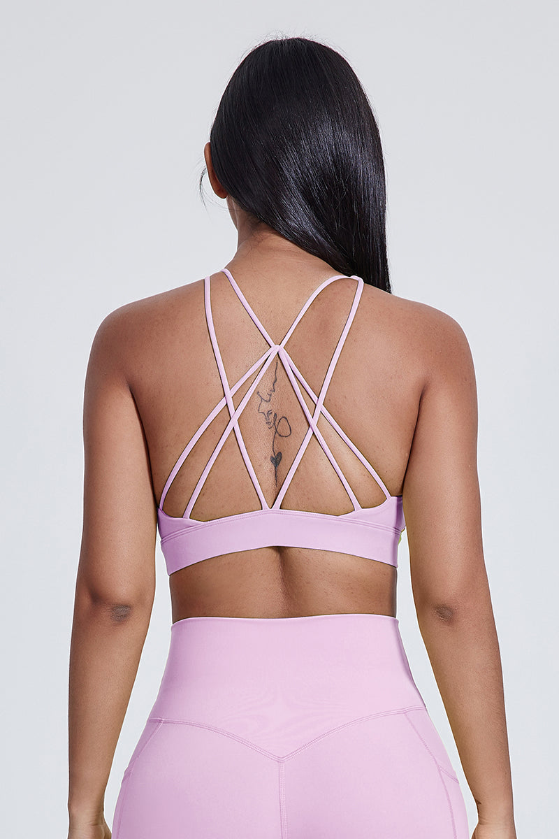 Women'S Yoga Cross Line Sports Bra Tank Top