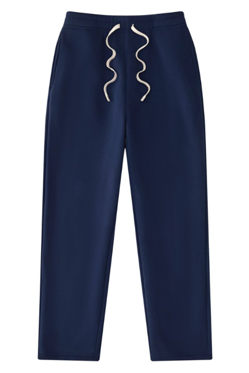 Unisex Drawstring Straight Leg Casual Sweatpants