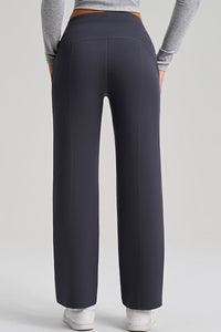 Women Wide Leg Relaxed Fit Mid Waist Yoga Lounge Pants