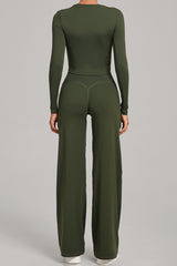 Women Naked Feel Flared Yoga Set