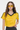 Women’s Cropped Color Block Striped Polo V-Neck  T-Shirt