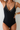 Women's V-neck Solid Cutout Fitted Swimsuit