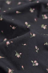 Women's Seamless Comfort Black Floral Lace Shorts