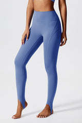 Women Eco-Friendly Fabric Foot-Stepping Model Buttocks Lifting And Shaping Yoga Fitness Running Exercise Leggings