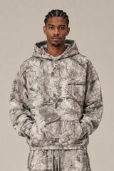 Men's Loungewear Camo Print Loose Drop Shoulder Hoodie