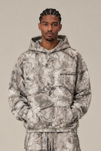 Men's Loungewear Camo Print Loose Drop Shoulder Hoodie