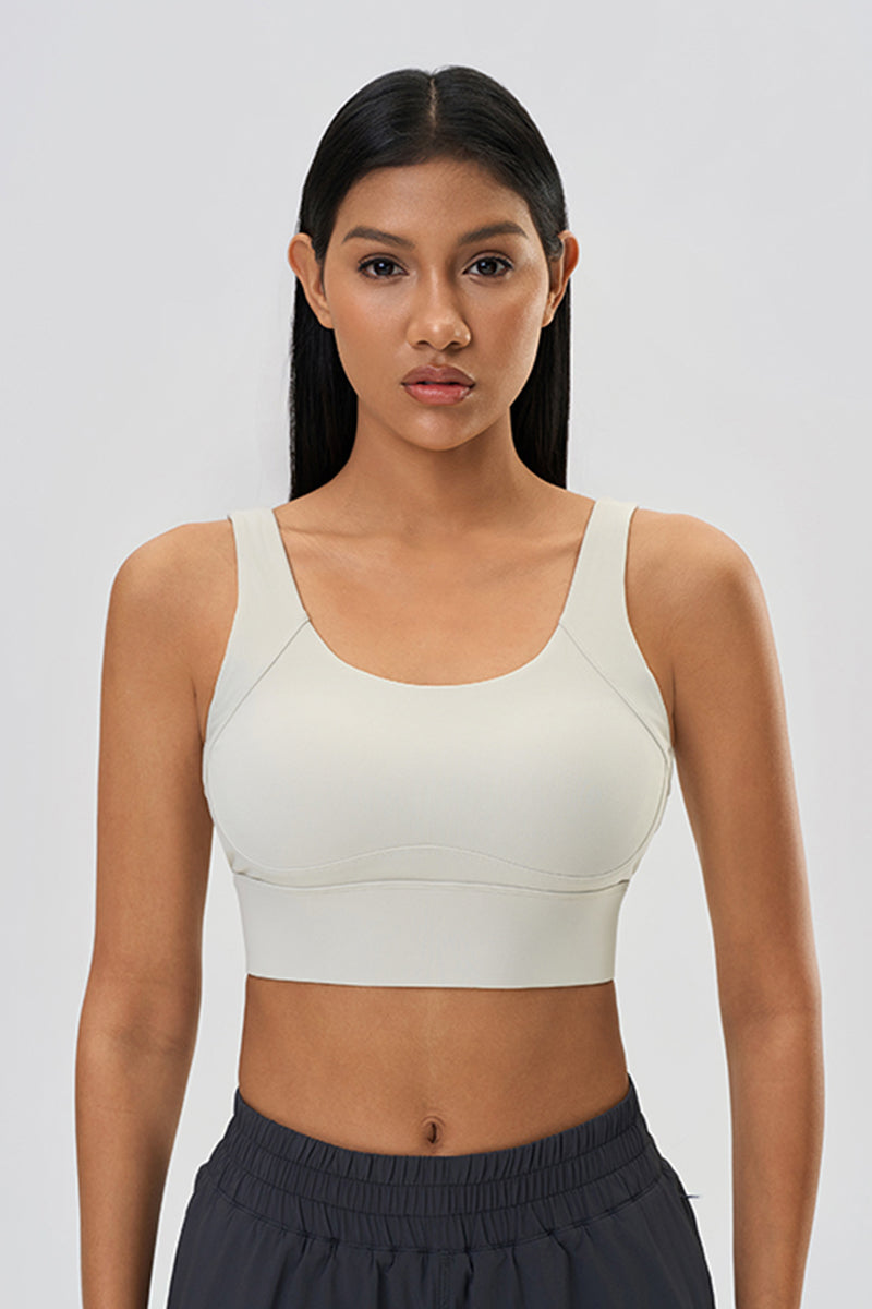 Women Lift Side-Support 4-Row Hook Shockproof Anti-Sag Yoga Sports Bra