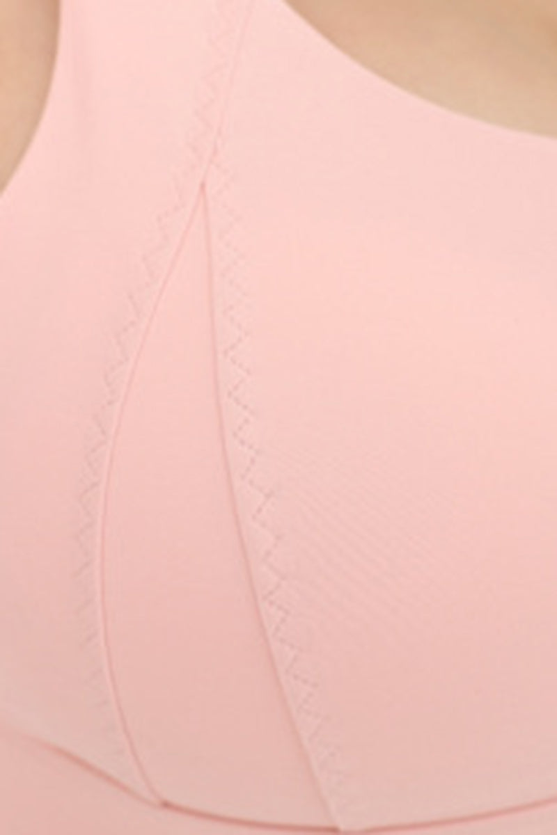 Plus Size Women's Crisscross Back Sports Bra with Back Closure