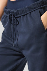 Women Relaxed Fit Cuffed Ankle Cotton Sweatpants