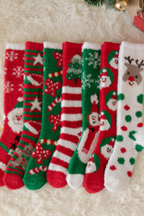 Women's Christmas Cute Xmas Cartoon Knee High Socks