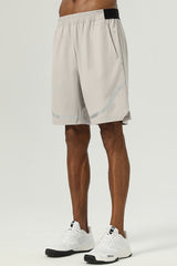 Men Casual Loose Reflective Iron-On Quick-Dry Four-Way Stretch Breathable Mid-Length Sports Training Summer Shorts