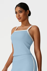Women Color Block Yoga Sleeveless Tank Tops