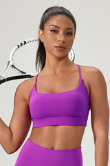 Women’s U-Neck Cross Back Sports Bra