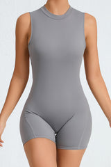 Women Sleeveless Back Hollow Fitness Peach Butt Removable Chest Pad Sports Yoga Bodysuit