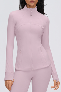 Women's Fall Stand Collar Slim Fit Breathable Sports Jacket