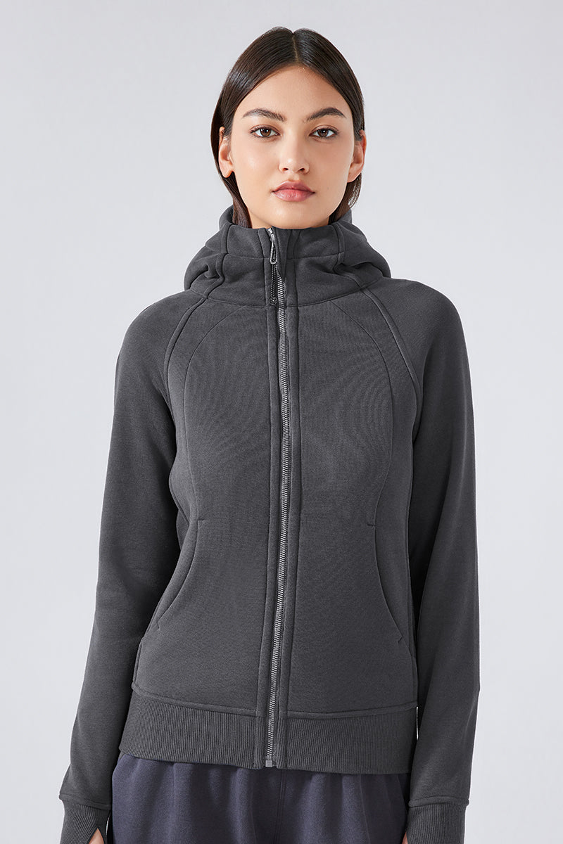 Women'S Zip Sport Hooded Jacket