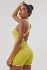 Women Color Contrast I-Back Jumpsuit