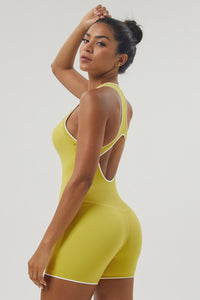 Women Color Contrast I-Back Jumpsuit