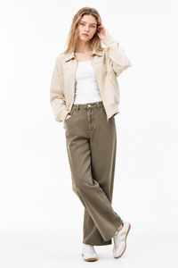 Women's Fall Mid Rise Vintage Casual Jeans